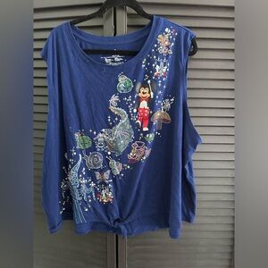 Navy blue 50th anniversary of Main Street Electrical Parade tank